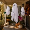 Halloween Decorations Outdoor, 3 Pack Hanging Light Up Ghosts on