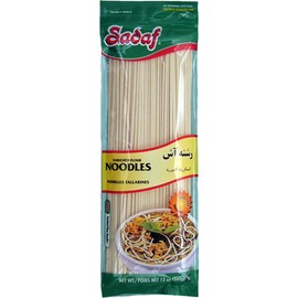 Sadaf Ash Resteh Noodles 12 oz - Enriched Wheat Flour Noodles - Perfect for Persian and Asian dishes (1)