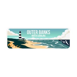 Standard Plus Outer Banks, North Carolina Wall or Door Sign | Famous US Beaches Souvenir - X-Large