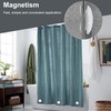 4Pcs Magnetic Shower Curtain Drapery Weights, Waterproof Heavy Duty Curtain