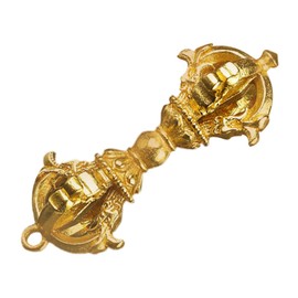 HOOTNEE Antique Vajra Pendant Mini Tibetan Copper Vajra Ornament for Pendant Necklace Keychain for Jewelry Making Bag Hanging Decor 1.88 X 0.62 in