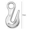 ZONADAH 1/4 inch Forged Stainless Steel Hook Safety Latch Eye