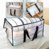 6-Packs Extra Large Heavy Duty Moving Bags, Waterproof Storage Totes