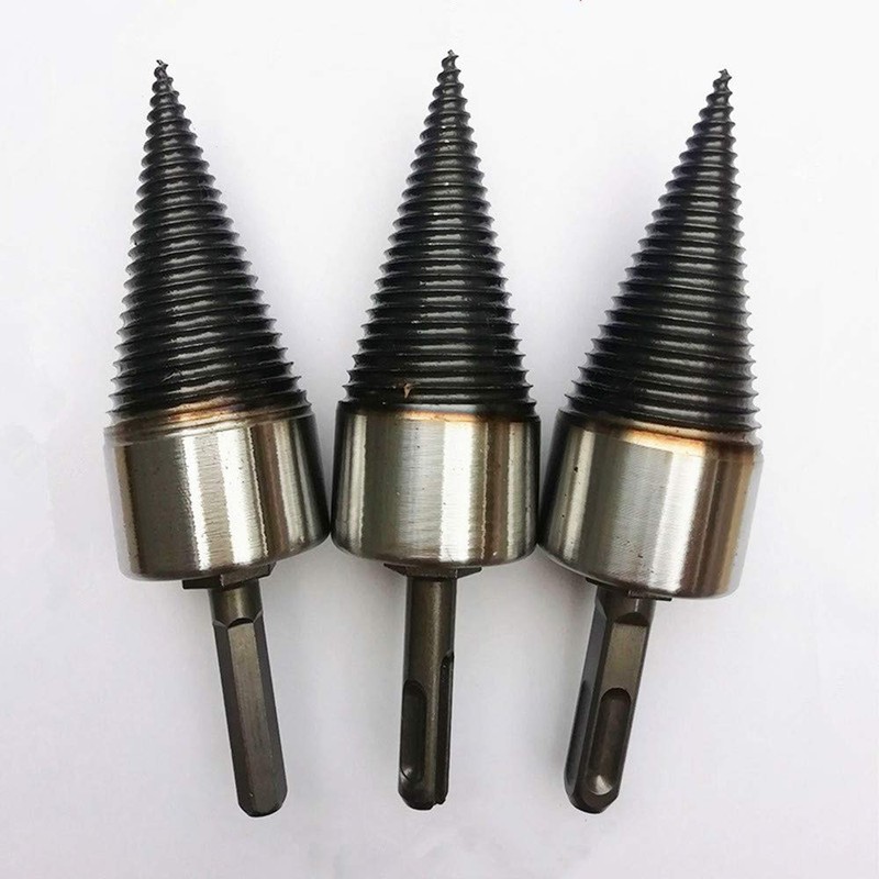 Heavy Wood Drill Bit Firewood Log Splitter U Anti-Skid Thread