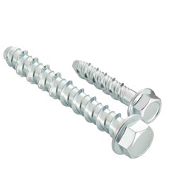 ORTAVA Concrete Screws Hex Head M8 x 60, Pack of 20 Concrete Screws Galvanised with Washer for Masonry, Concrete, Architecture, Industry