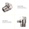 ChuangTim Brushed Nickel Water Flow Control Valve, 1/2" Shower Head