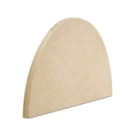 Half Circle Cutouts 22 inch, Pack of 10 Semicircle Wooden Cutouts for Crafts, Wood Signs & Unfinished Wood Door Hangers, by Woodpeckers