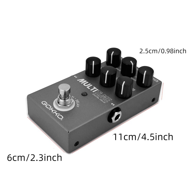 GK-72 Multitime Multi-Delay Guitar Pedal - 11 Delay Modes (Digital,