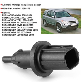 Air Intake Temperature Sensor IAT Sensor 1580178 Replacement Fit for Honda CR-V 2002-2006