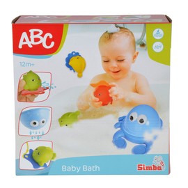 Simba 104018295 - ABC Badekrabbe Spielzeug, 8-teilig