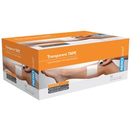 Aero Healthcare Aeroplast Transparent Tape 2.5cm x 5m, 12 count