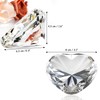Clear Crystal Diamonds Paper Weights with Gift Box, 80mm Heart