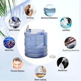 Peakloong 4L Water Distiller Container Compatible with Countertop Distillers–for Home Use, Dental Care& Beauty Treatments
