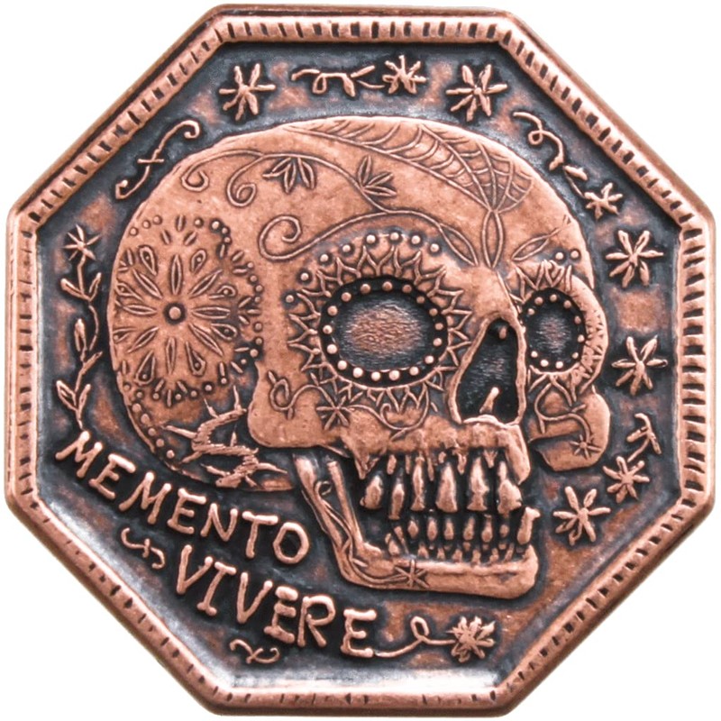 Memento Mori Copper Reminder Coin