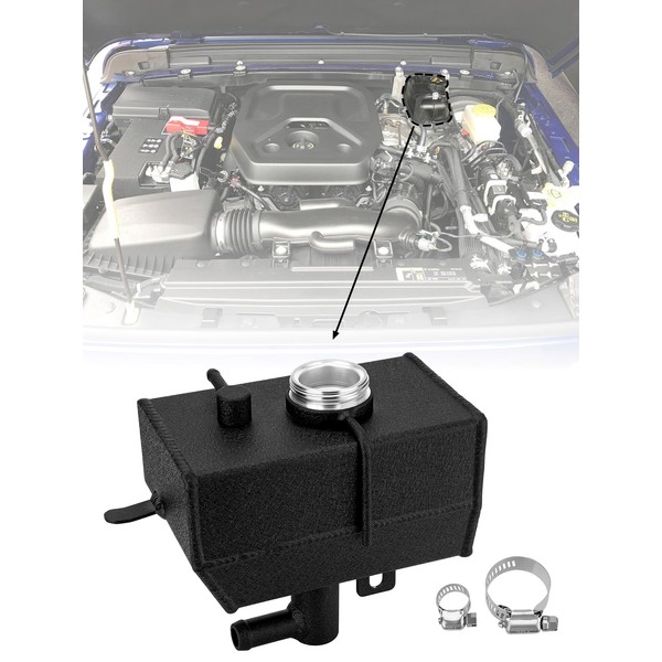 Upgrade Aluminium Alloy Front Coolant Reservoir Expansion Tank Compatible with