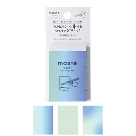 MST-FA43-GBL Marks Gradient Blue Masking Tape Perforated Sheet with Water-Based Pen