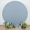 Tableclothsfactory 7.5ft Matte Dusty Blue Round Spandex Fit Wedding Arch