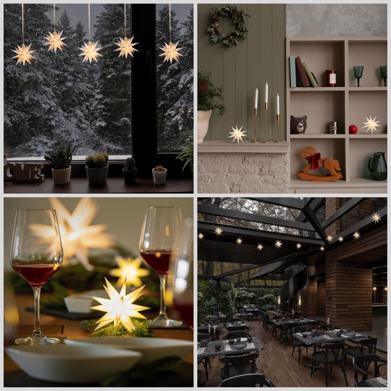 Deco-Trend Mini Plastic Star, White