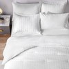 CozyLux Queen Bed in a Bag White Seersucker Comforter Set