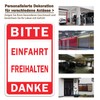 „BITTE EINFAHRT FREIHALTEN DANKE“ 8 x 12 Zoll Rostfreies Aluminium