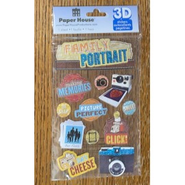 Paper House Family Portrait Making Memories Picture Perfect Camera Cheese Click