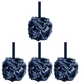 Healeved 4pcs Loofah Bath Sponge Soft Exfoliating Shower Puff for Gentle Body Cleansing for Family Use and Travel Each