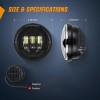 Unbranded For Harley Road King Classic 7" LED Headlight Projector