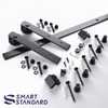 SMARTSTANDARD 6.6FT Barn Door Hardware kit, Barn Door Track, Sliding