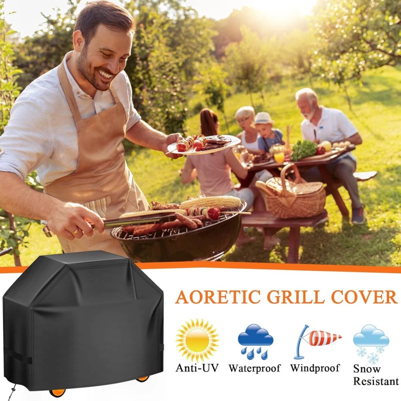 Aoretic 100% Waterproof BBQ Gas Grill Cover for Char-Broil Burner