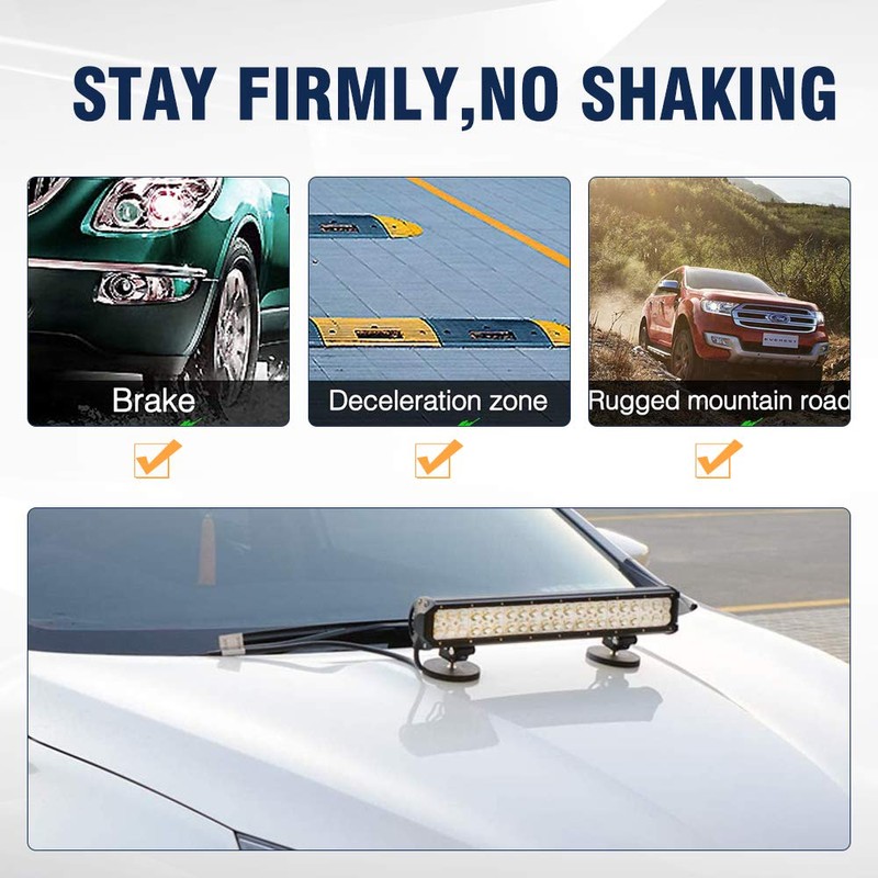 NORTHYUN Magnetic Base LED Light Bar Mounting Brackets Windshield Powerful
