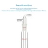 stonylab Glass Vacuum Cold Trap Bubbler with 10mm Serrated Hose,