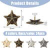 SUPERFINDINGS Pack of 24 4 Colours Star Badge Lapel Pin