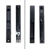 Flush Mount Non-Keyed Sliding Glass Patio Door Lock Handle Set