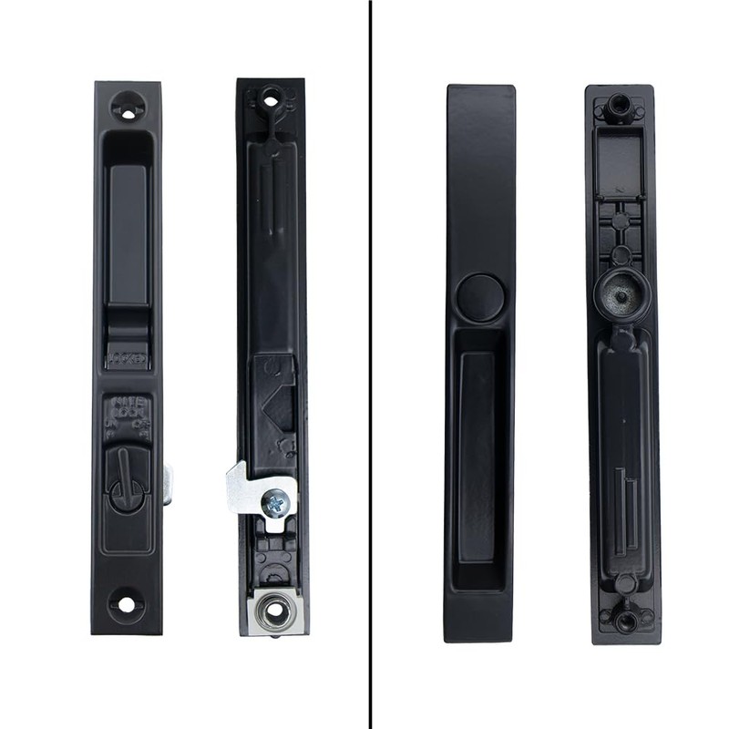 Flush Mount Non-Keyed Sliding Glass Patio Door Lock Handle Set