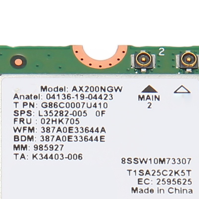 WiFi 6 Network Card for Intel AX200NGW 802.11ax Bluetooth 5.2