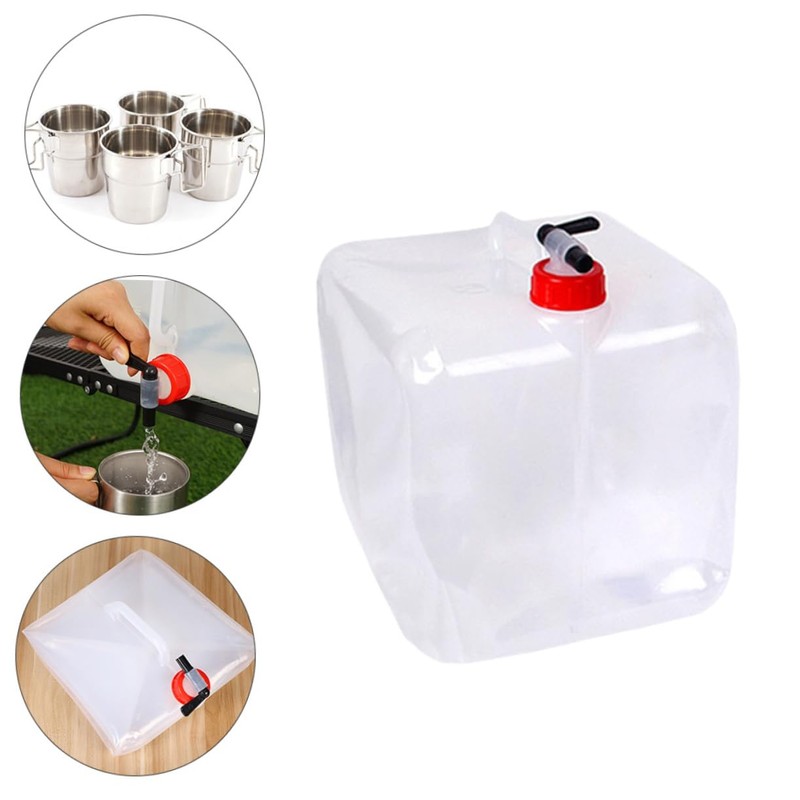Outanaya Camping Water 15L Collapsible Water Container Large Capacity Outdoor