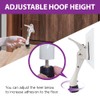 Door Stopper with Adhesive Bracket Stickers, No Drilling or Tools