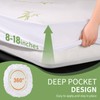 FGZ Bamboo Mattress Protector-Queen Size,Waterproof Cooling Machine Washable with Deep