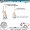 Austrian Crystal Teardrop Dangle Earrings for Women Drop Hook Earring
