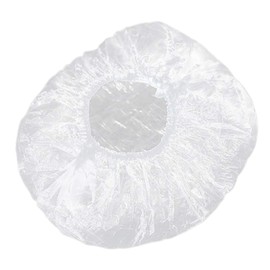 Royee 30 Pcs Shower Caps Disposable Plastic Transparent Elastic Band Thick Waterproof Bath Caps for Women Beauty Salon Hotel Travel Hair Spa Treatment Dying Accessories (30)