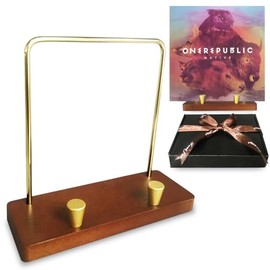 OUDFJASPQ Vinyl Record Storage Holder, Wood Metal Record Stand for Albums,Now Playing Vinyl Record Stand Holder, Album Storage