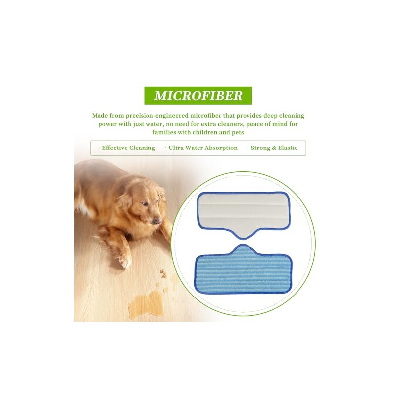 Reusable Microfiber Steam Mop Pads for Effective Cleaning