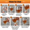 Shatterproof Honey Dispenser No Drip with Stand, Clear Syrup Dispenser
