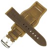 16mm German Military Aviator Watch Strap Swiss Army Brown Leather