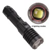 LED Flashlight USB Charging IPX4 Waterproof Aluminium Alloy Intelligent Digital