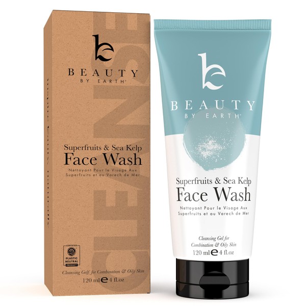 Beauty by Earth Face Wash – Face Cleanser For Women & Mens Face Wash, Facial Cleanser with Clean Ingredients, Great for Acne or Combination and Oily Skin