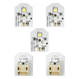 New Upgraded WR55X11132 WR55X25754 Refrigerator Bulb LED Light Fit for GE Refrigerator Replace WR55X30602 WR55X26486 PS4704284 3033142 EAP12172918 AP6261806, No-Include Plastic Cover, 5 Pack