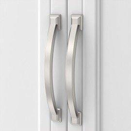 Asidrama 5 Pack 5 Inch(128mm) Brushed Satin Nickel Kitchen Cabinet Handles, Cabinet Pulls Kitchen Cabinet Hardware for Cupboard Drawer Pulls