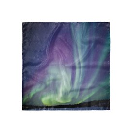 Ambesonne Aurora Borealis Hairscarf, Solar Sky Stars, Head Wrap, 35" X 35"