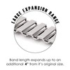 Speidel Twist-O-Flex Metal Expansion Brushed Stainless Steel Stretch Band Compatible